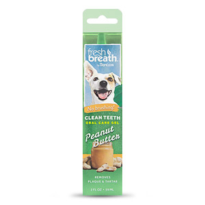 TropiClean Fresh Breath Clean Teeth Gel - Peanut Butter - 2oz